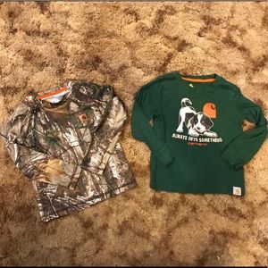 2T Carhartt long sleeve shirts